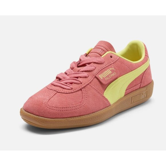 New! Size: 5.5 Women | PUMA Palermo | Color: Salmon/Lime Sheen/Gum | 397643-22 - Picture 12 of 16